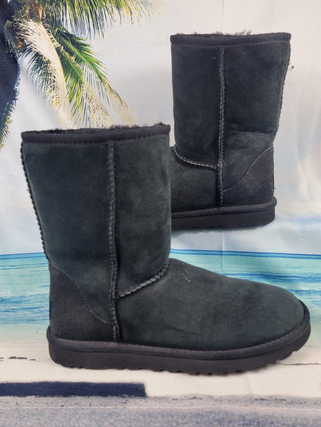 Ugg Classic Short Boot Black Womens 7
